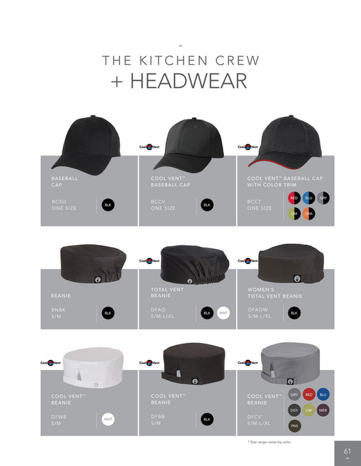 Chef Works Best Sellers Culinary + Kitchen Catalog Page 6061