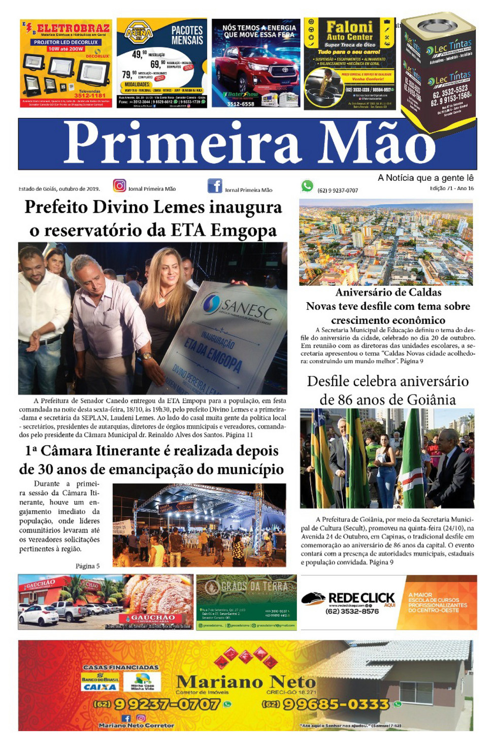 Jornal Online - Jornal Primeira Mão - Edição 71 - Página 1 - Created with  Publitas.com