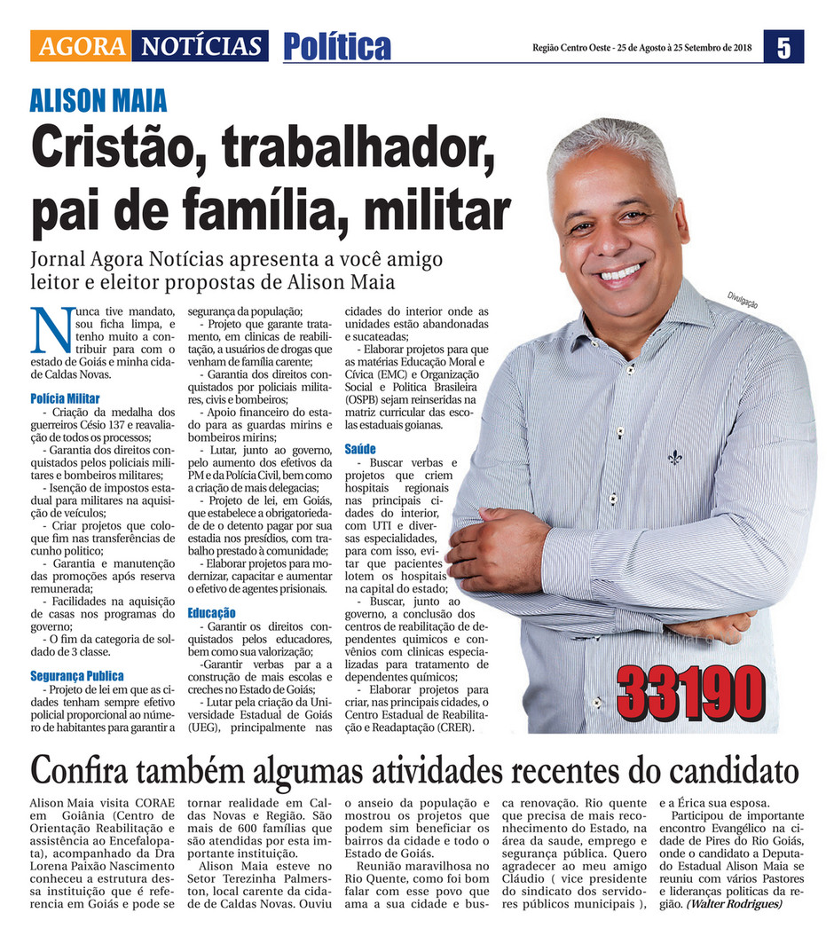 NOTÍCIAS - Jornal Agora é Sério
