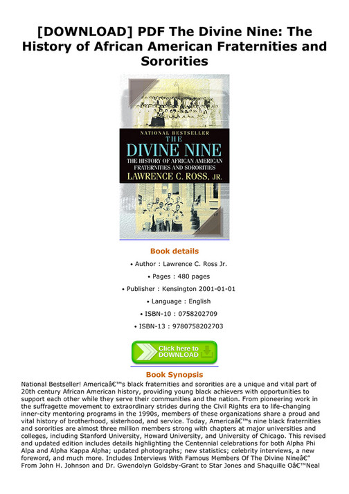 Whittle - DOWNLOAD PDF The Divine Nine The History Of African American ...