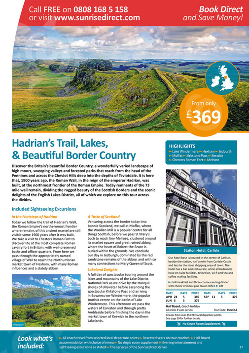 The UK Holiday Group SunriseDirect 2023 Brochure Page 26 27 the-uk-holiday-group-sunrisedirect-2023-brochure-page-26-27
