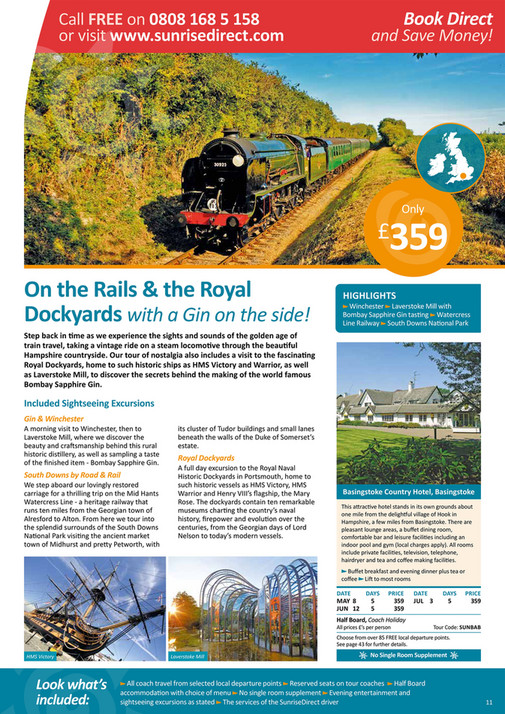 The UK Holiday Group - SunriseDirect 2023 Brochure - Page 10-11 ...