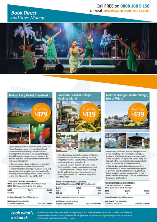 SunriseDirect Coach Holidays Brochure 2024 - Page 6-7 - Created with ...