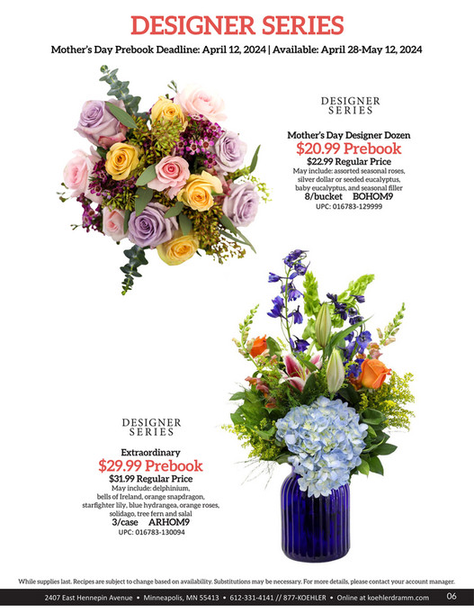 Koehler & Dramm Wholesale Florist Mothers Day 2024 Koehler & Dramm Wholesale Florist Page 6