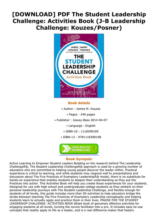 Jeanna - DOWNLOAD PDF The Student Leadership Challenge Activities Book ...