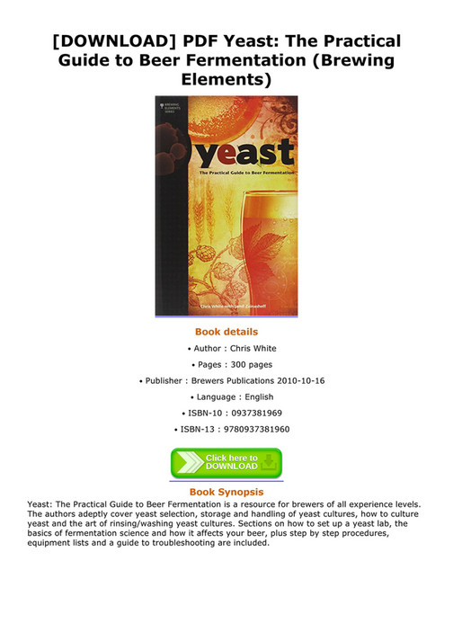 Viva DOWNLOAD PDF Yeast The Practical Guide to Beer Fermentation