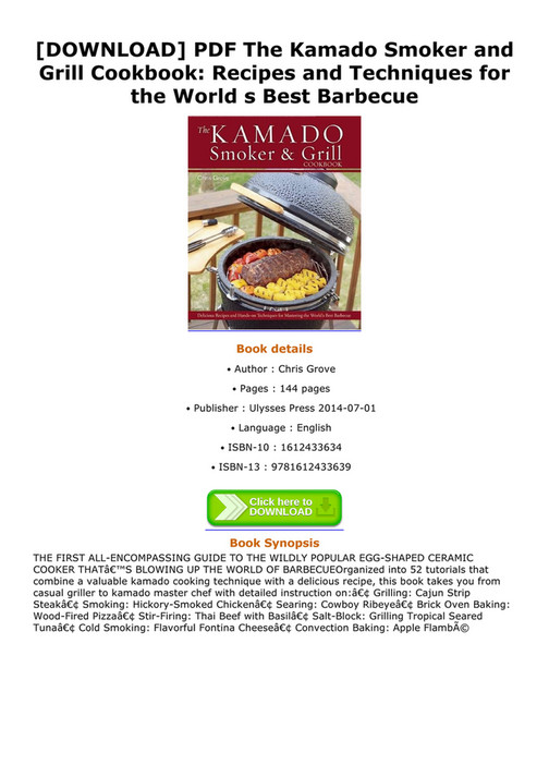 Fernando DOWNLOAD PDF The Kamado Smoker and Grill Cookbook Recipes