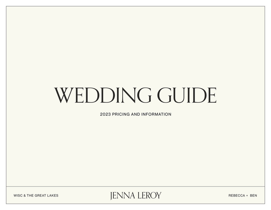 My publications - 2023 Wedding Guide | Rebecca + Ben - Page 1 - Created ...