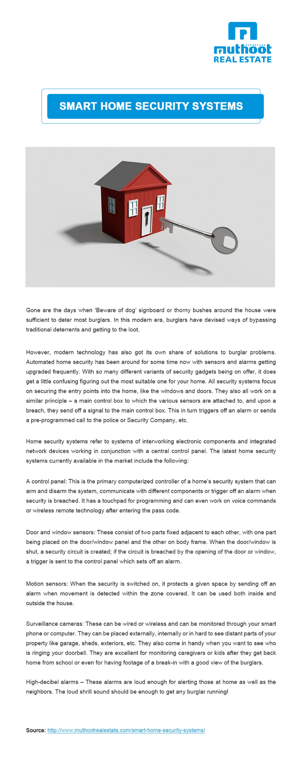 Muthoot Real Estate Smart Home Security Systems Page 1