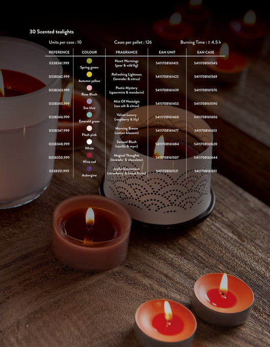 SPAAS Dinnerkerzen 14er Set - Elfenbein Konuskertzen ±8 Stunden Brenndauer