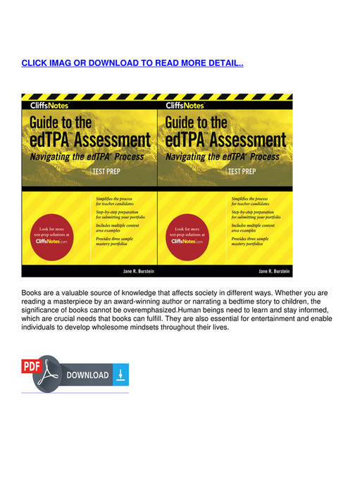 Edpt Study Book Leopoldo - READ CliffsNotes Guide to the edTPA Assessment ...