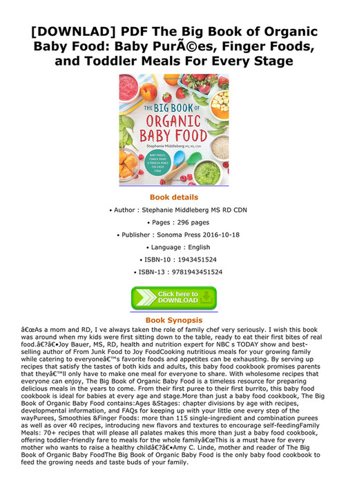 Eugenio - DOWNLAD PDF The Big Book of Organic Baby Food Baby PurÃ©es ...