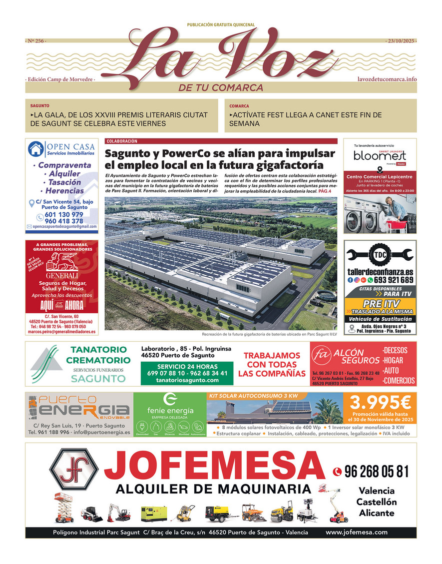 Portada Número 256
