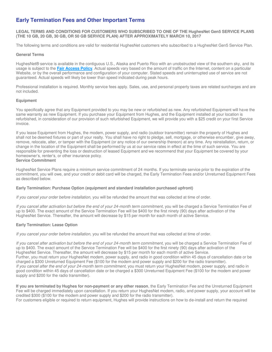 Netkaizen - Early Termination Fees and Other Important Terms 