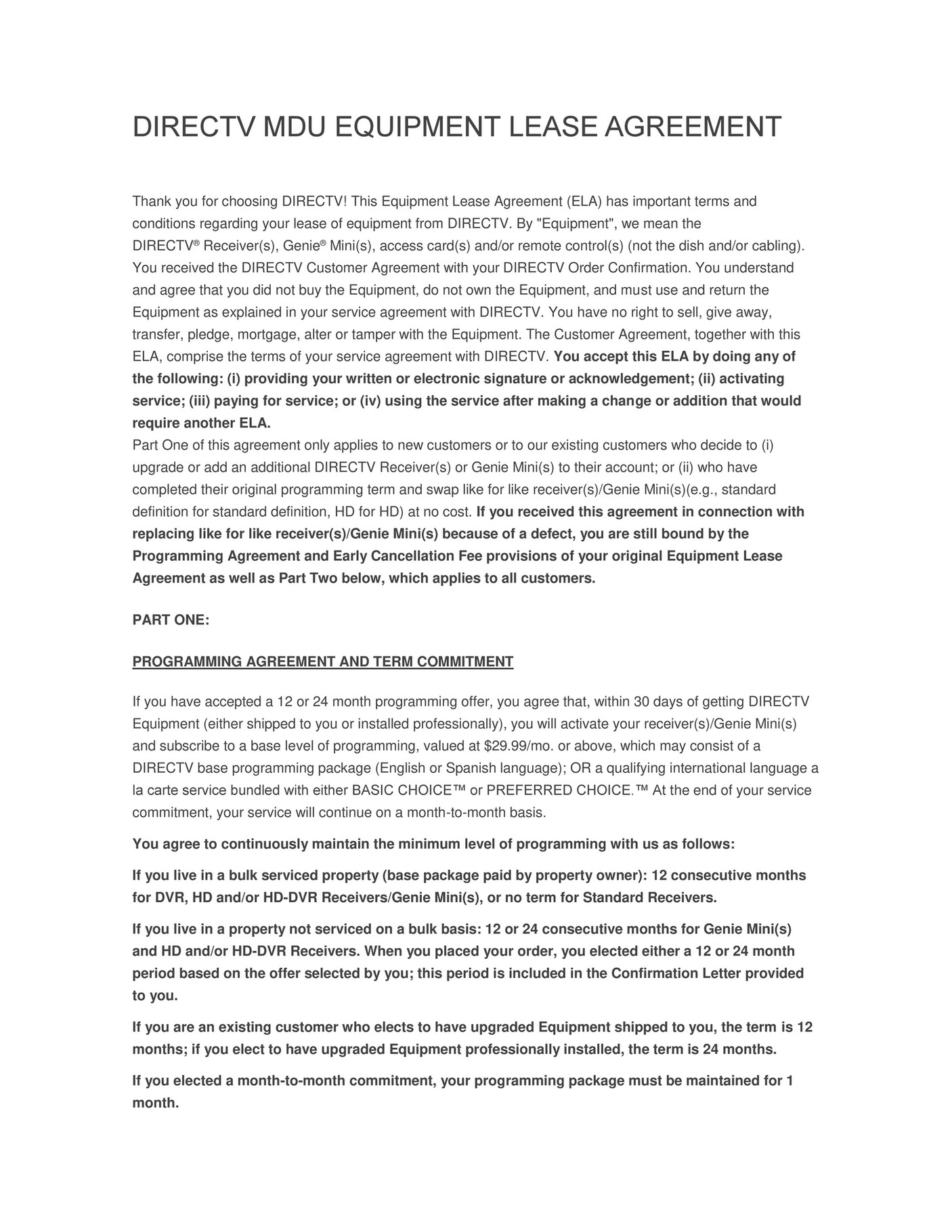 Netkaizen Directv Mdu Equipment Lease Agreement Page 2 3 Created With Publitas Com