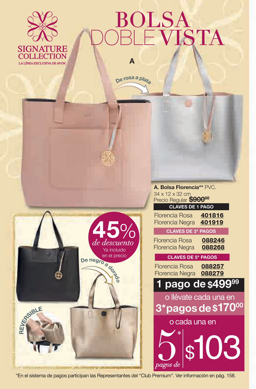 Bolsa de avon cheap precio