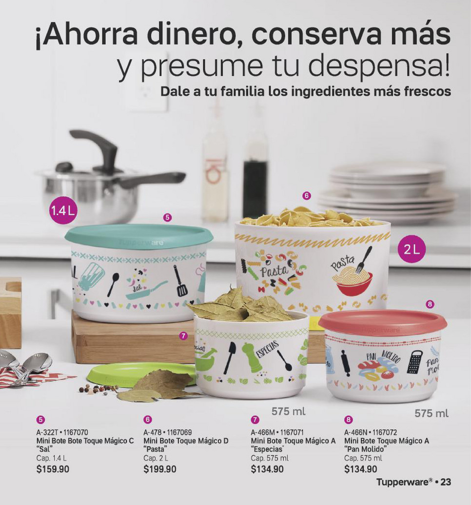 Tupperware Bote Toque Mágico 4.4 Litros Galletas Oferta