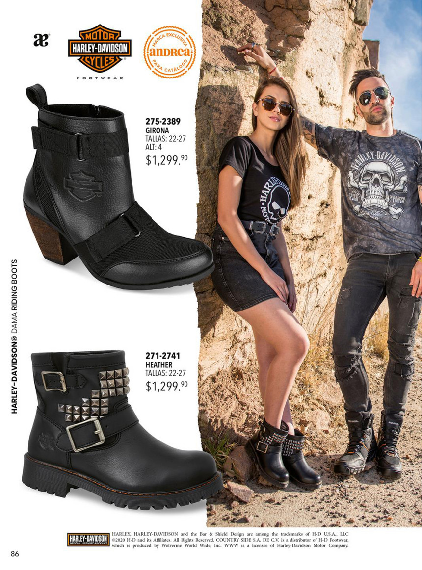 Botines harley davidson discount mujer