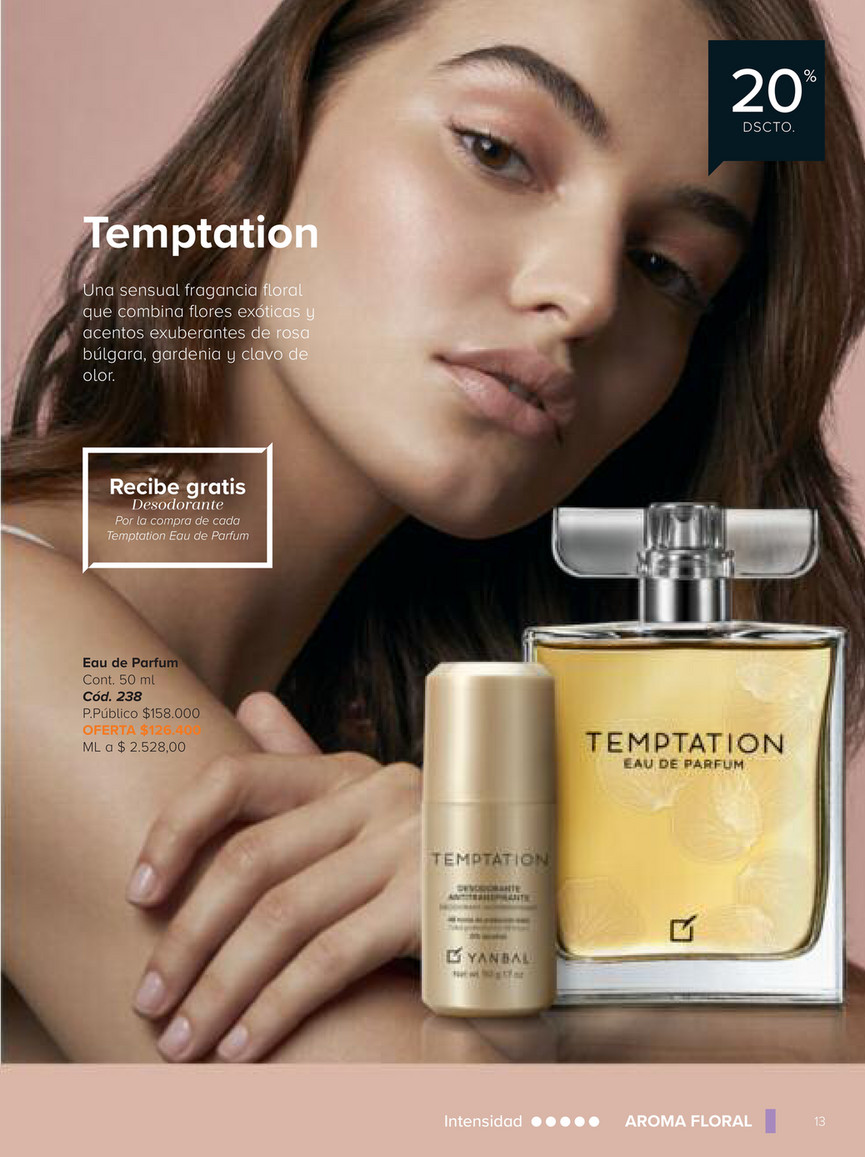 RED TEMPTATION YANBAL Eau de parfum (Perfume 50ml)