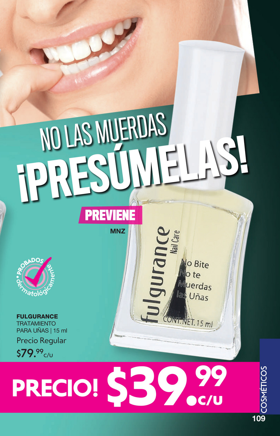 ENDURECEDOR DE UÑAS CON CALCIO fulgurance de FULLER brinda crecimiento y  dureza