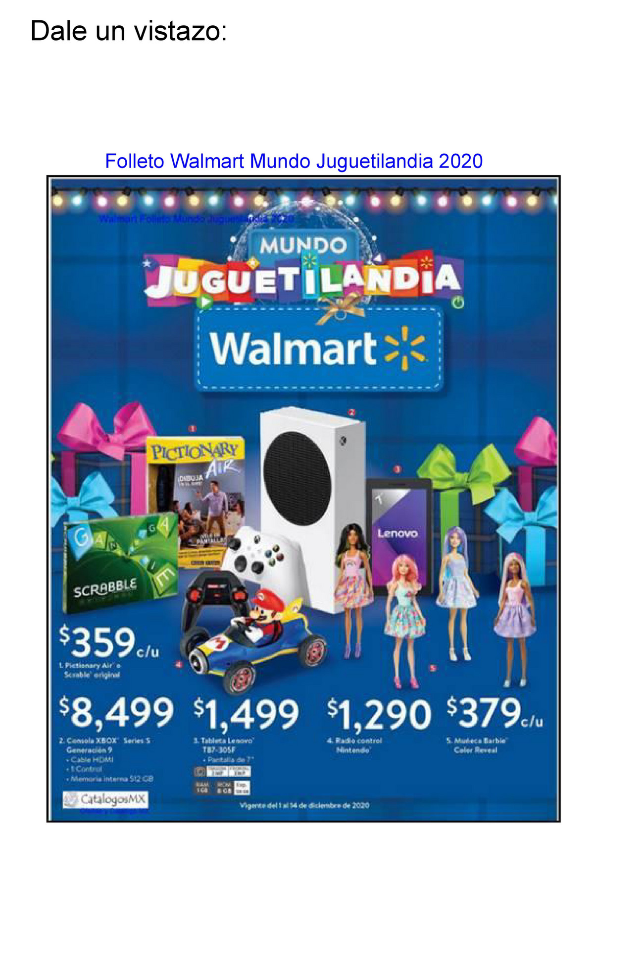 Folleto walmart best sale juguetilandia 2020