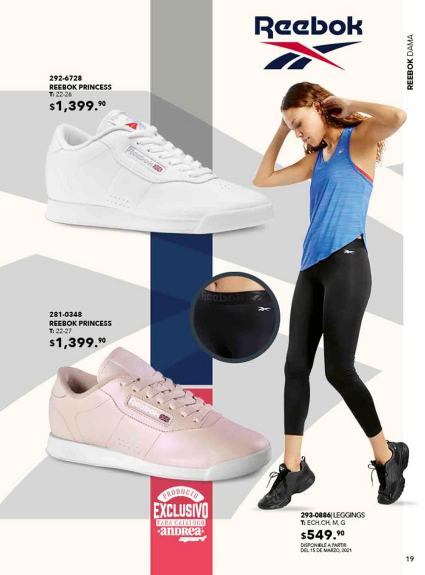 Catalogo andrea best sale reebok 2019