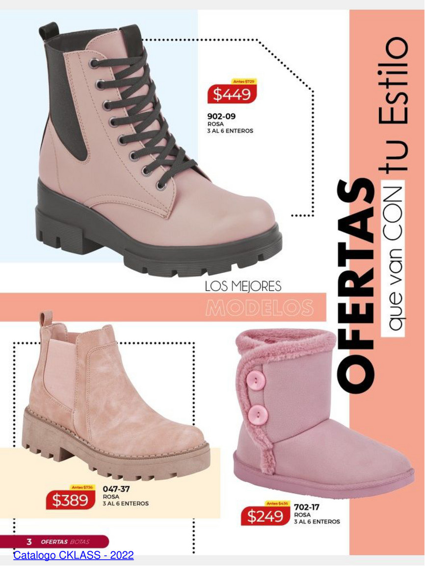 Botas cklass best sale para niña