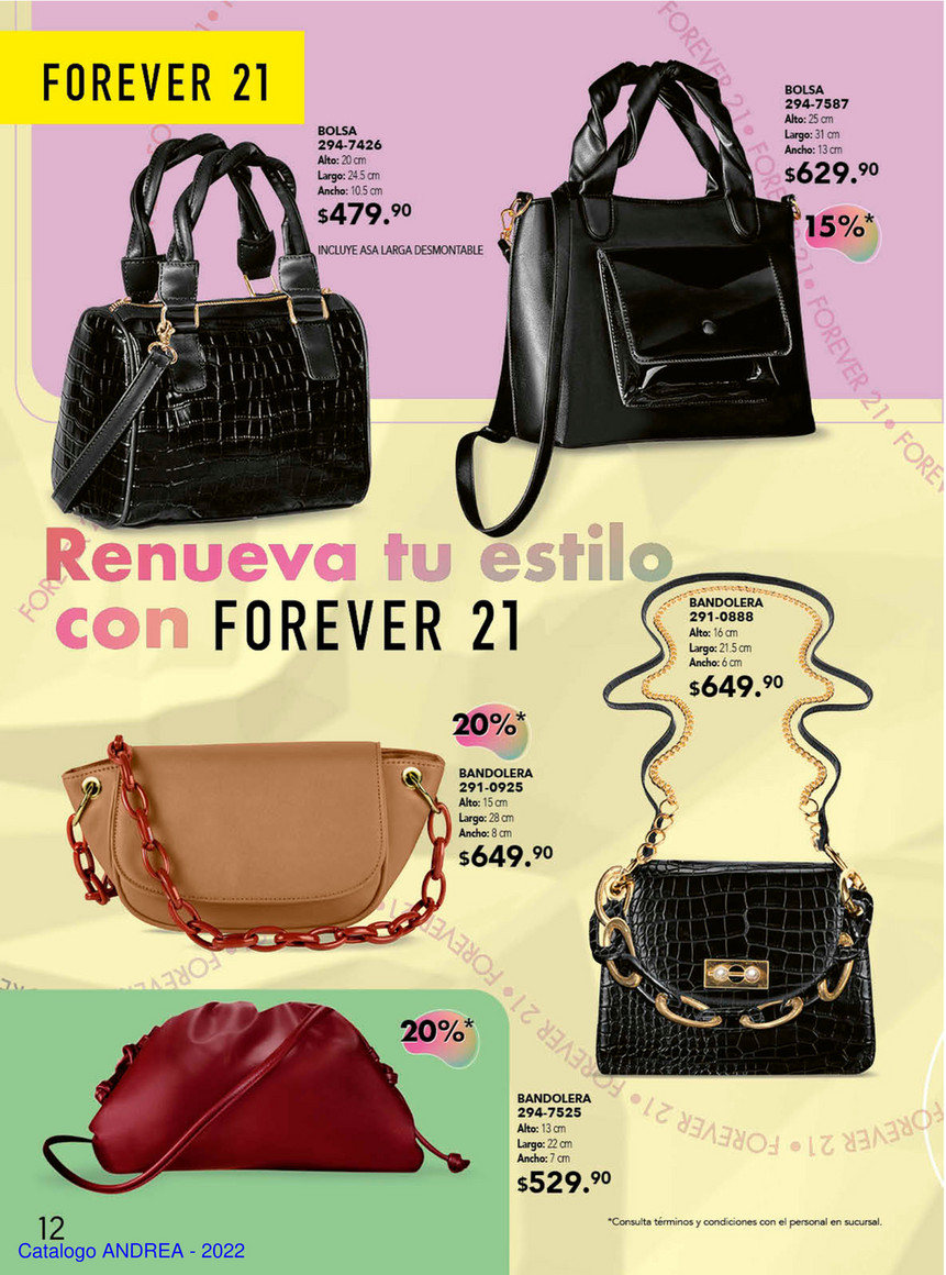 Catalogo andrea bolsas discount 2019