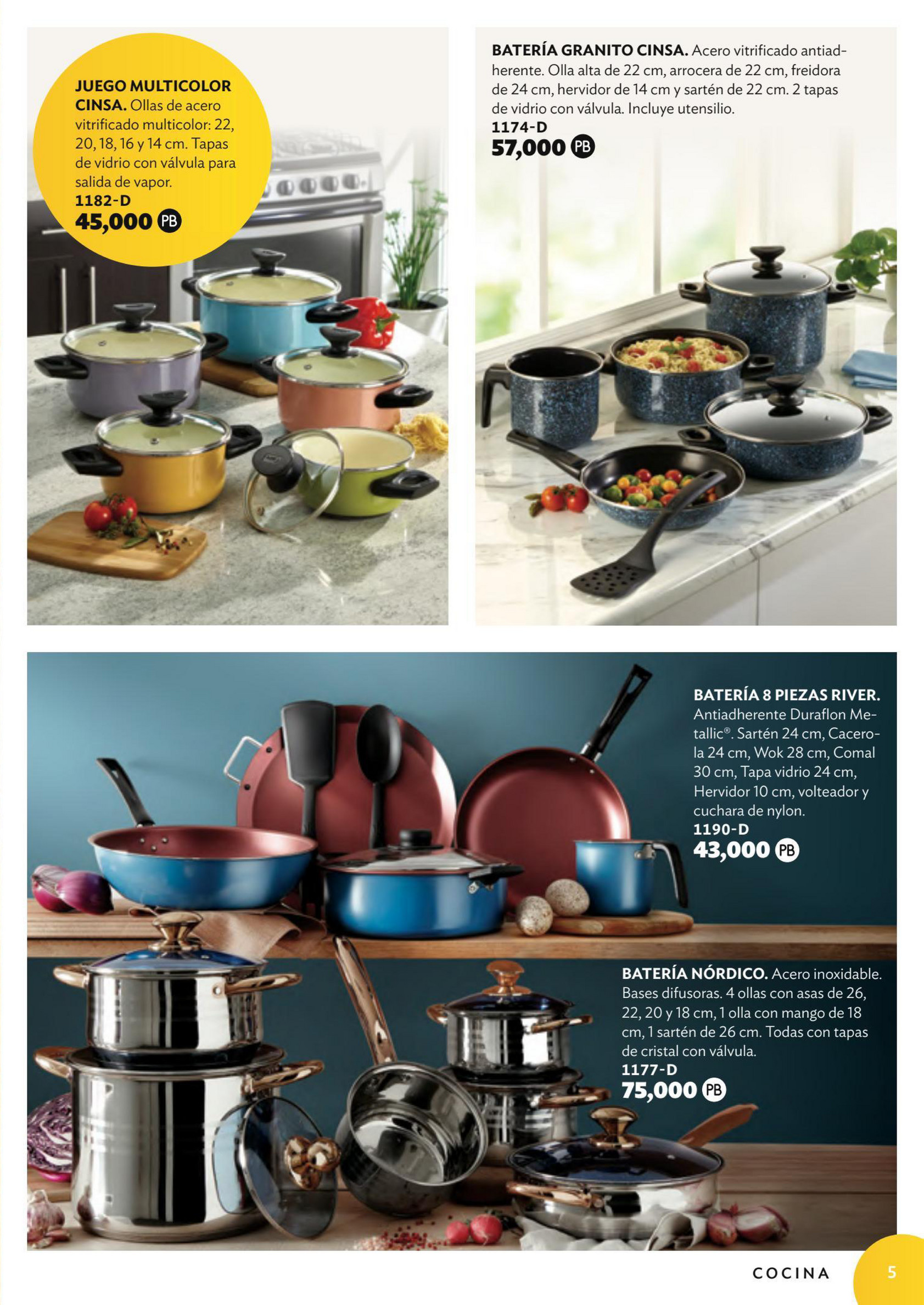 Set de cocina Cinsa Comal sarten y volteador