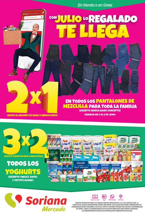 JULIO REGALADO 2022: Ofertas 3x2 y Folletos Soriana | CatalogosMX