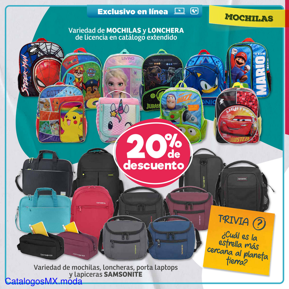 Catálogo de mochilas walmart hotsell