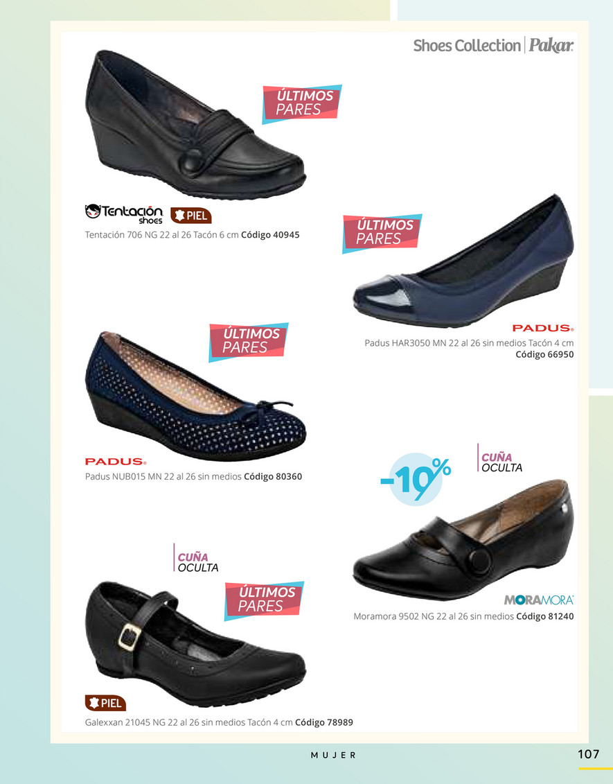 Zapatos outlet padus catalogo