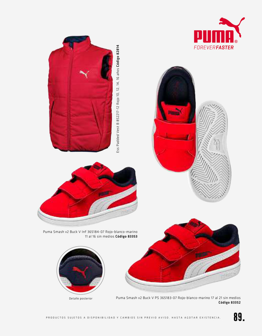 puma smash v2 rojo