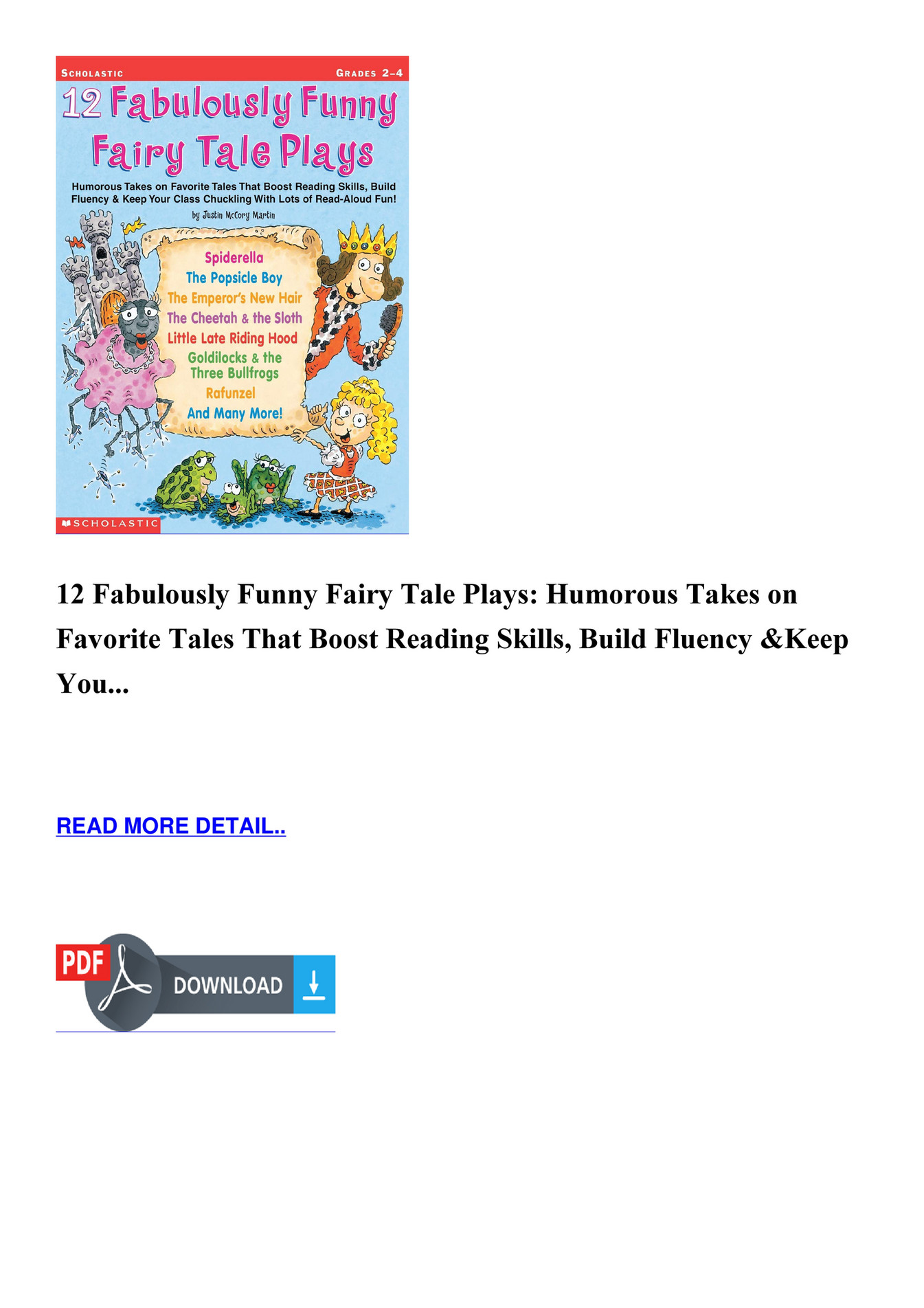 Jenkins BOOK - 12 Fabulously Funny Fairy Tale Plays Humorous Takes on Favorite Tales That Boost - Page 1 - Created with Jenkins BOOK - 12 Fabulously Funny Fairy Tale Plays Humorous Takes on Favorite Tales That Boost - Page 1 - Created with