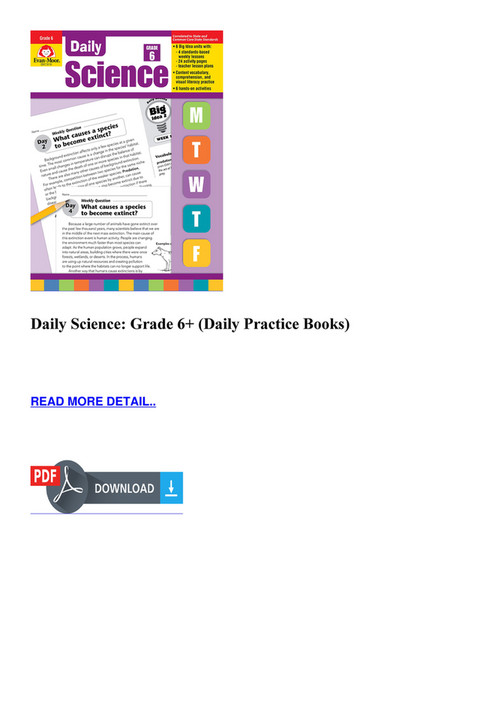 Jenkins BOOK - Daily Science Grade 6 Daily Practice Books - Page 1 ...