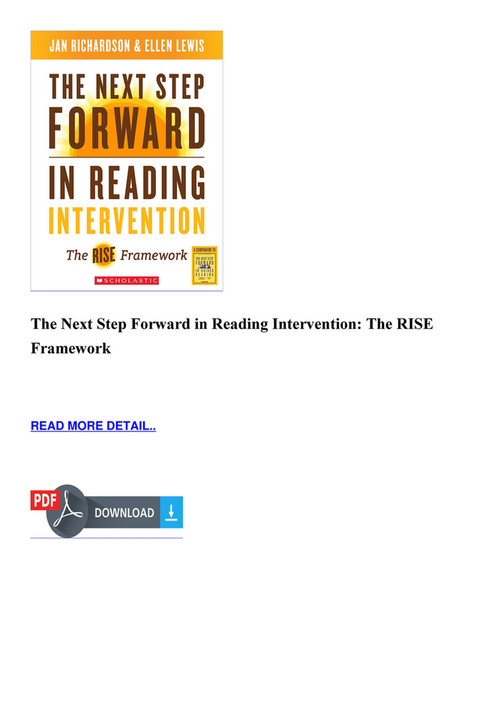 Jenkins BOOK - The Next Step Forward in Reading Intervention The RISE ...