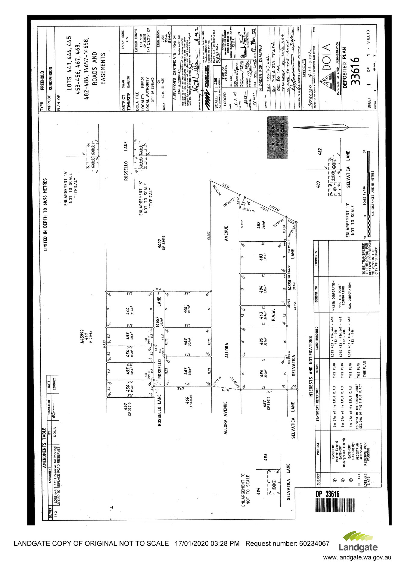 Abel Property DepositedPlan33616 Page 1 Created with