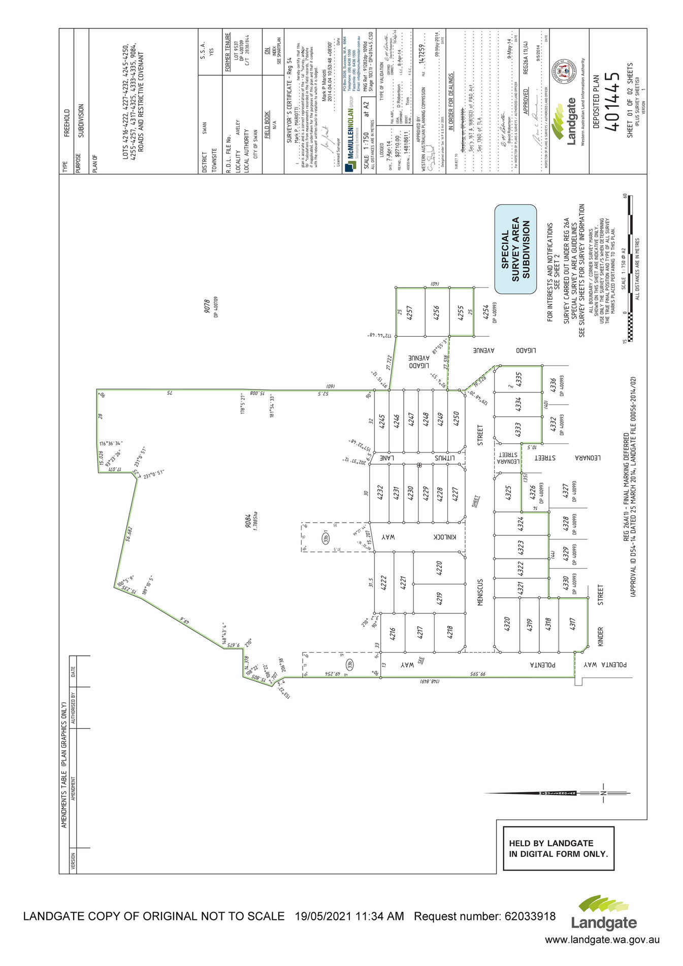 Abel Property DepositedPlan401445 Page 1 Created with