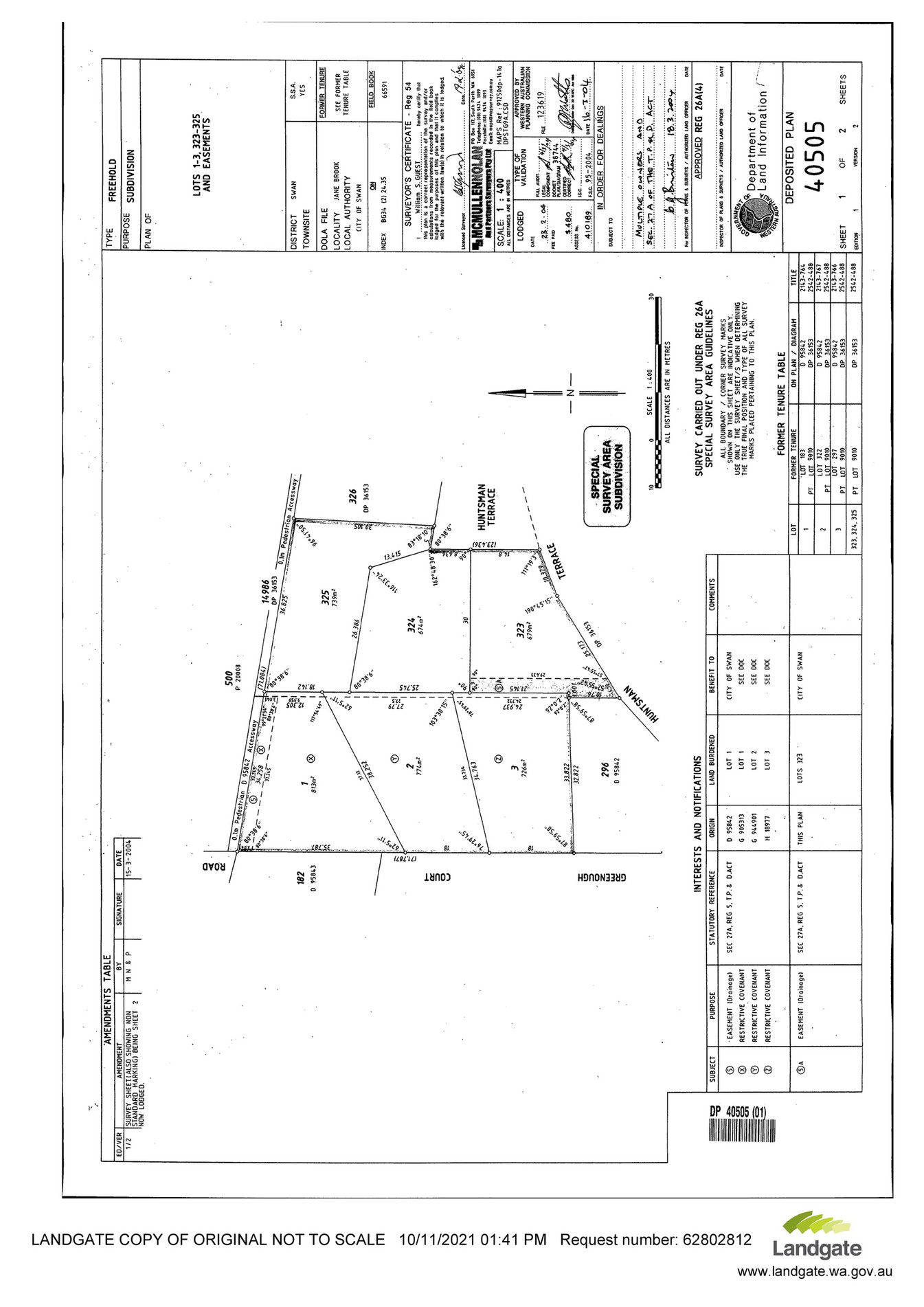 Abel Property depositedplan40505 Page 1 Created with