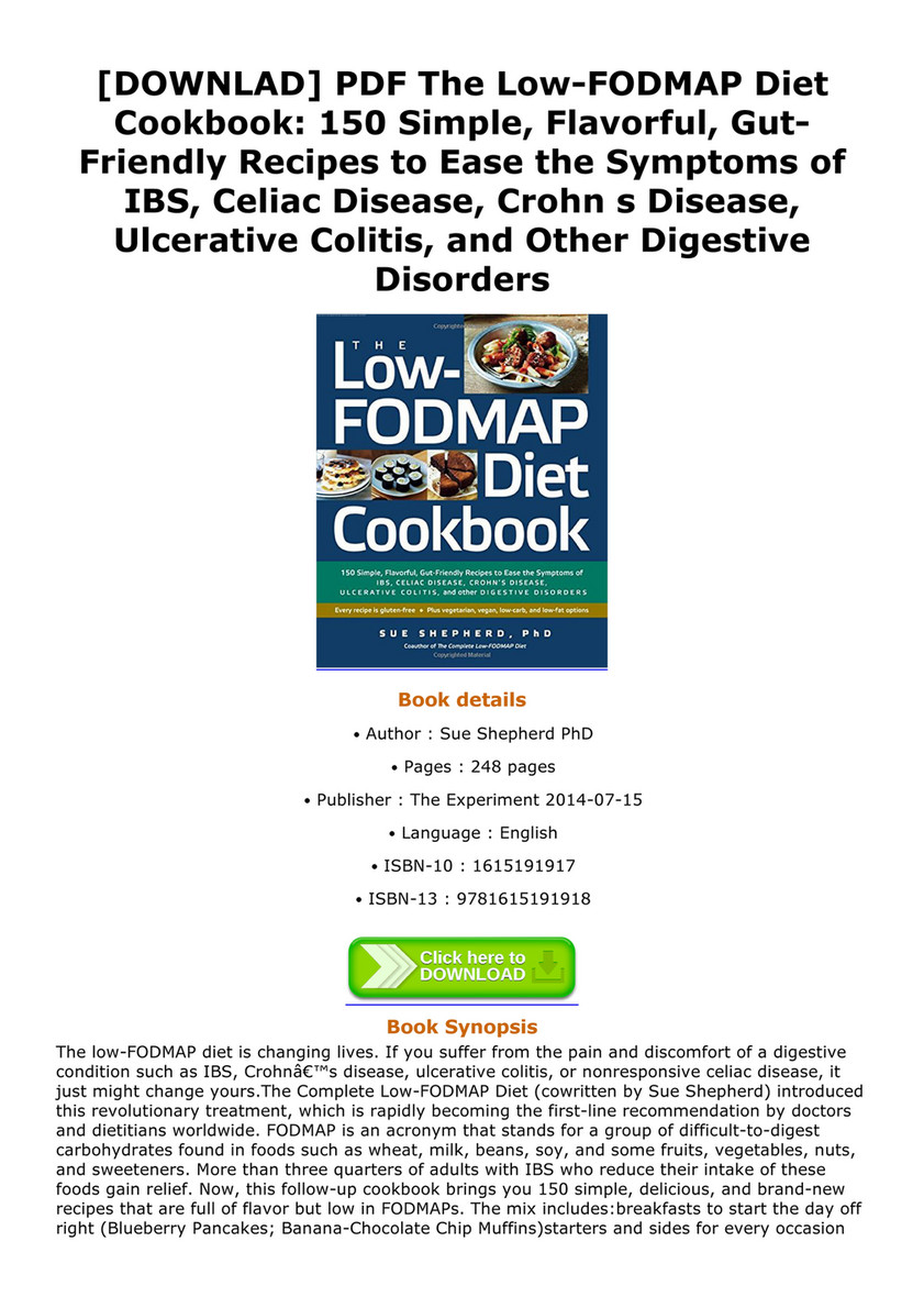 Lincoln Downlad Pdf The Low Fodmap Diet Cookbook 150 Simple
