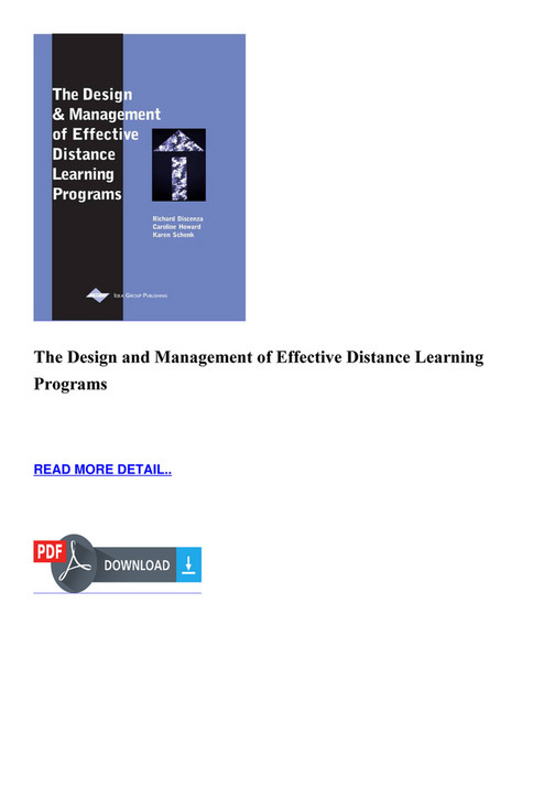 Joey - The Design and Management of Effective Distance Learning ...