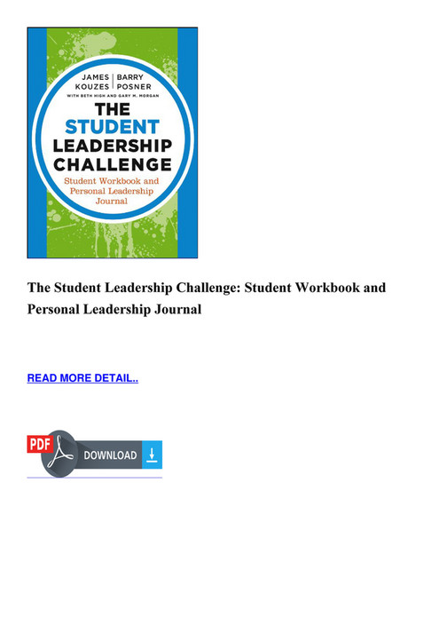 Joey - The Student Leadership Challenge Student Workbook and Personal ...