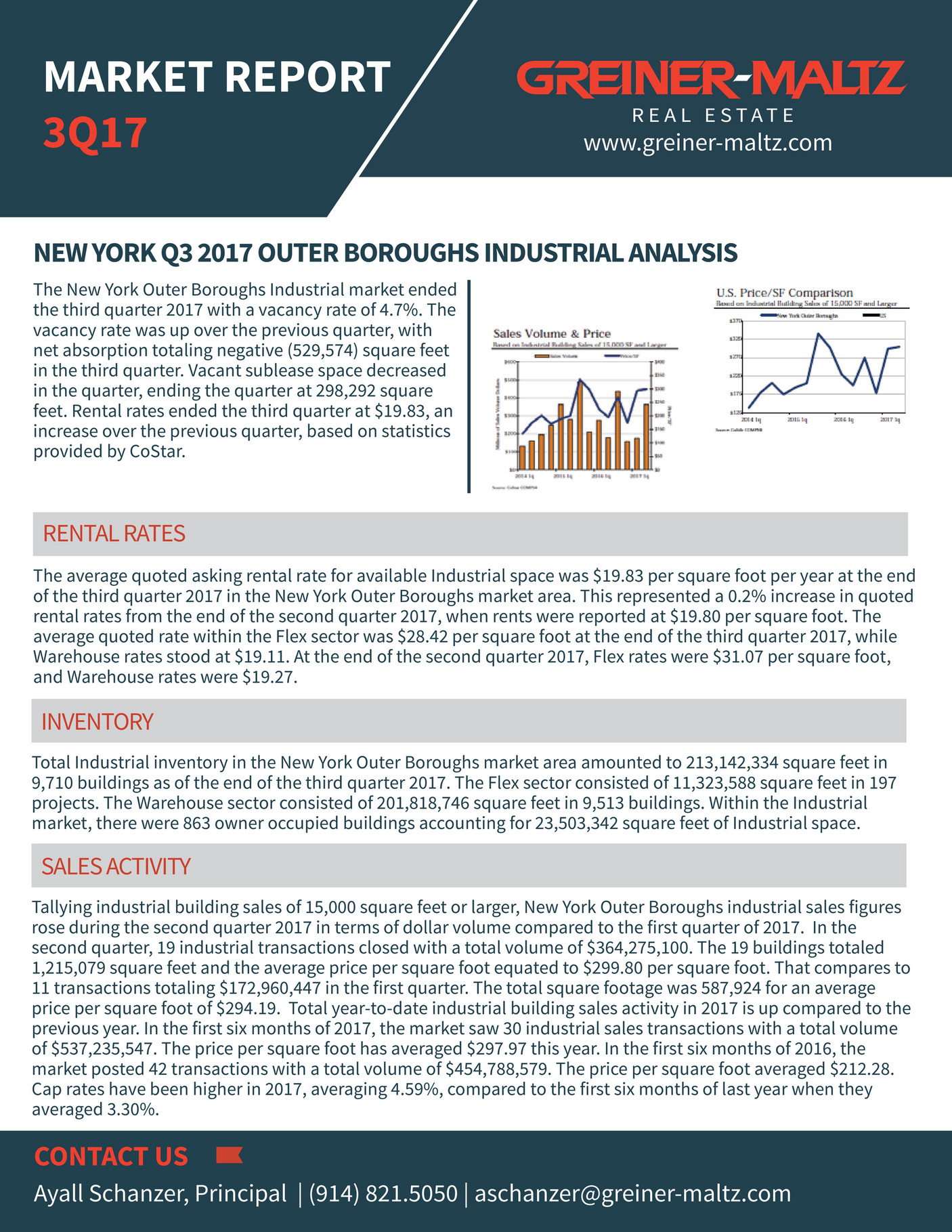 GreinerMaltz Realty Services GM Q3 2017 Industrial Markets Outer