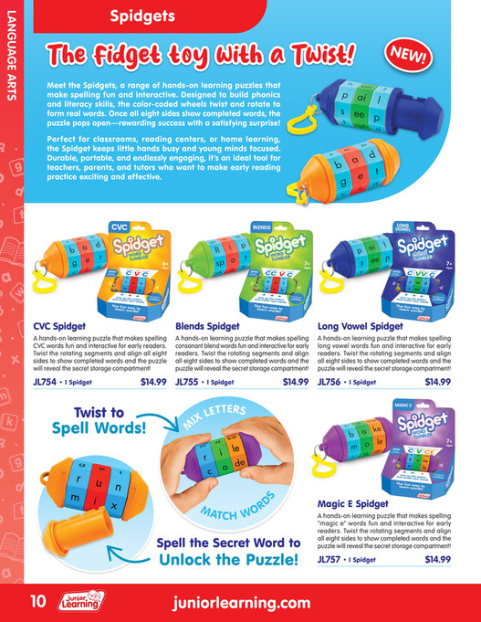Spidget Rotation Gif Junior Learning - JL-Catalog-2026-US - Page 10-11