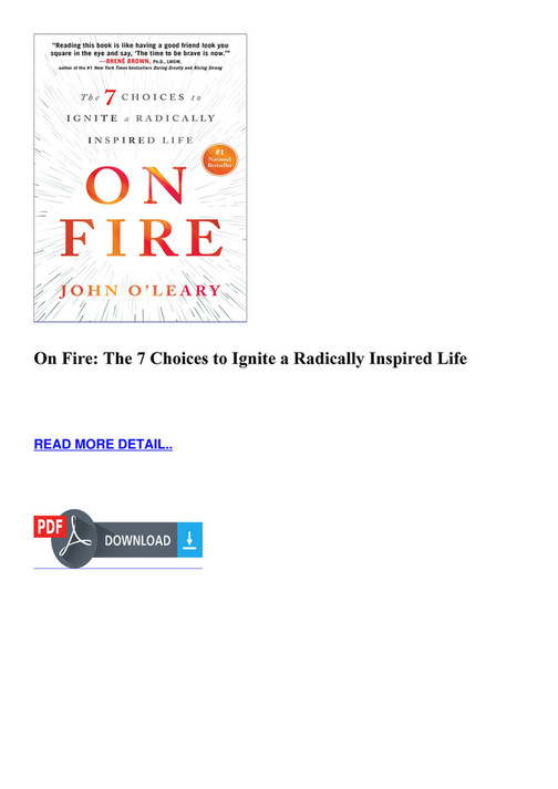 Shelton - On Fire The 7 Choices to Ignite a Radically Inspired Life ...