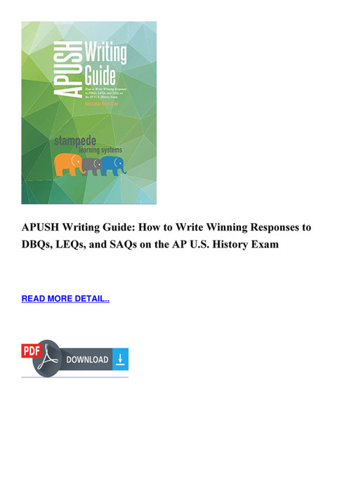 Deirdre - DOOWNLOAD APUSH Writing Guide How to Write Winning Responses ...