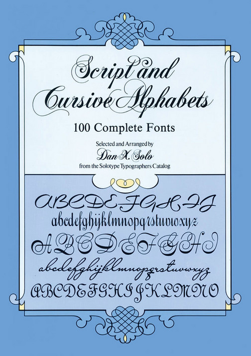 eBOOK - READING Script and Cursive Alphabets 100 Complete Fonts ...