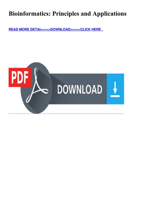 eBOOK - READING Bioinformatics Principles and Applications - Page 2 ...