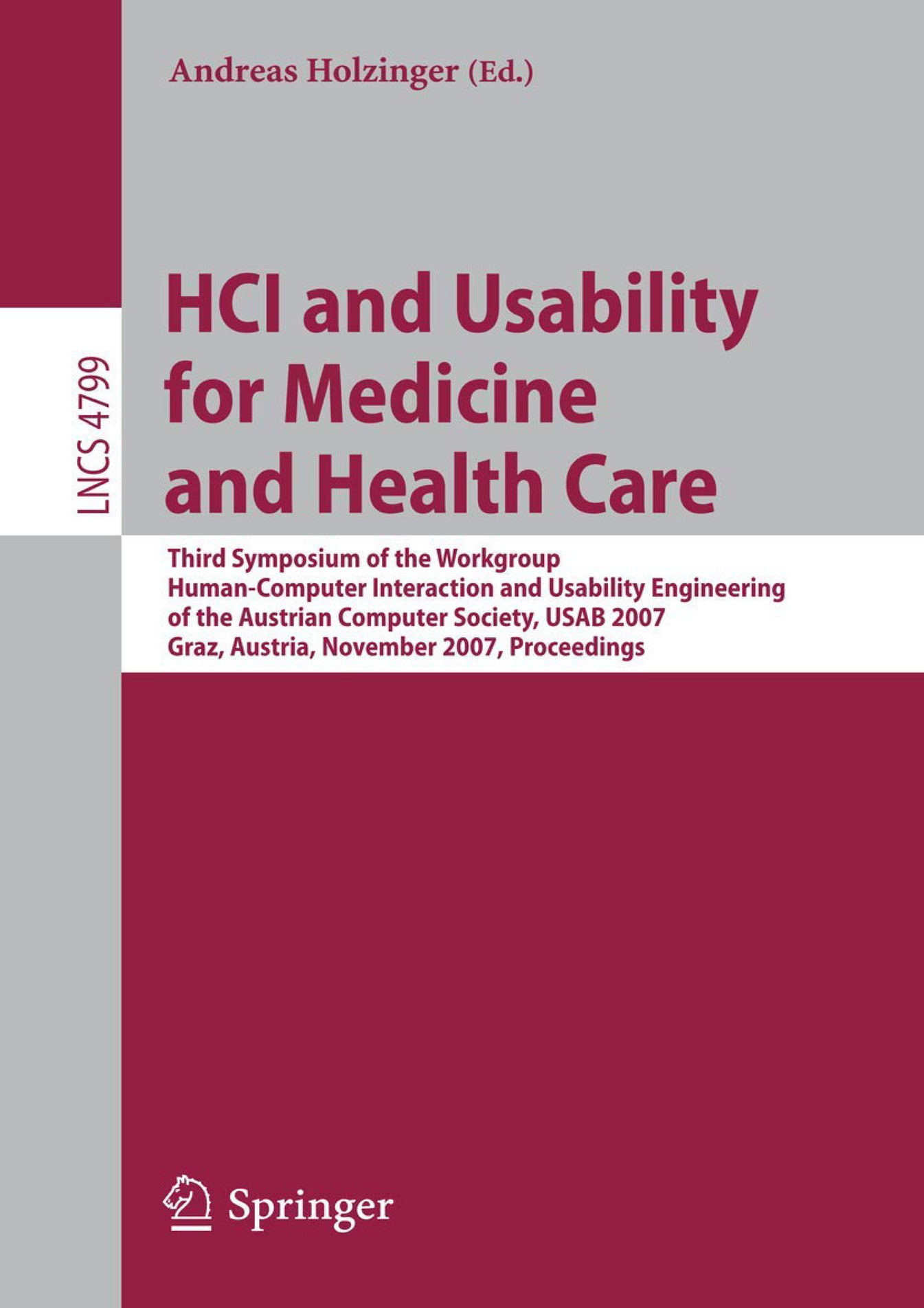 Ebook Reading Hci And Usability For Medicine And Health Care Third