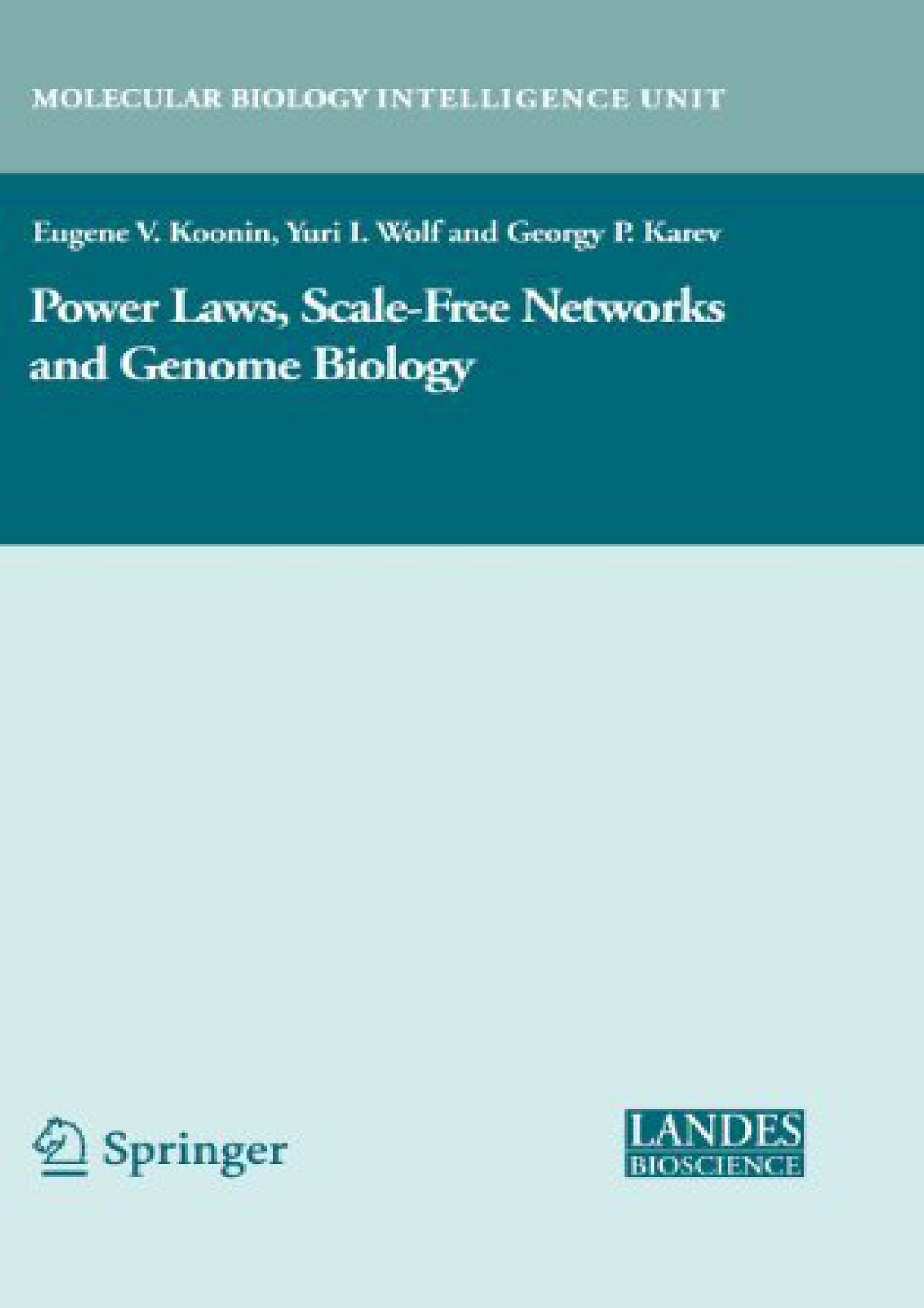 eBOOK READING Power Laws Scale Free Networks and Genome Biology